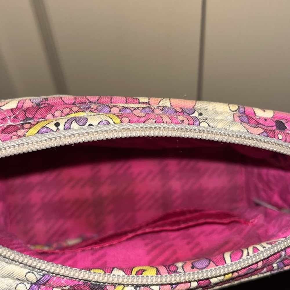 Vera Bradley Pink Paisley Print Mini Chain Crossbody Bag Purse - Picture 5 of 6